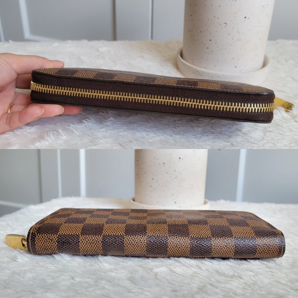 🍁 Authentic LOUIS VUITTON Zippy Wallet Damier Ebene - Picture 11 of 16